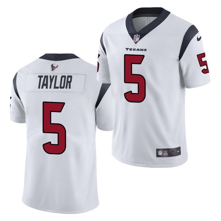 Men Houston Texans #5 Tyrod Taylor Nike White Limited NFL Jersey